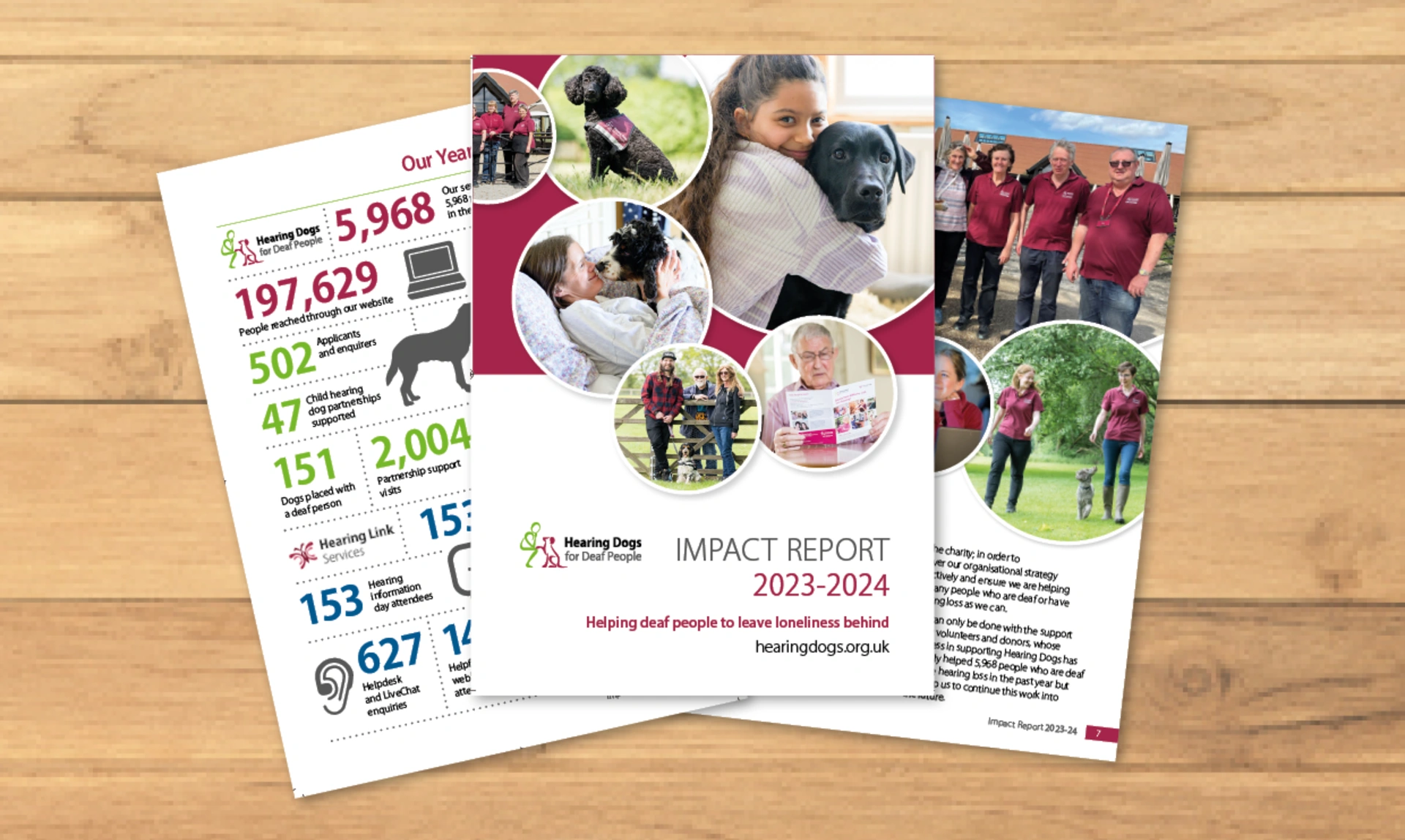 Various Impact Report Cover and Pages Image Options 